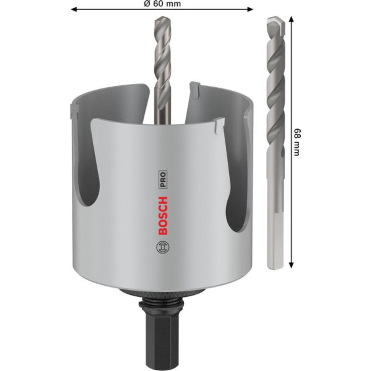 Bosch PRO Construction Material Gewinde-Lochsägen-Starter, 68 x 60 x 65 mm, 4-Stück