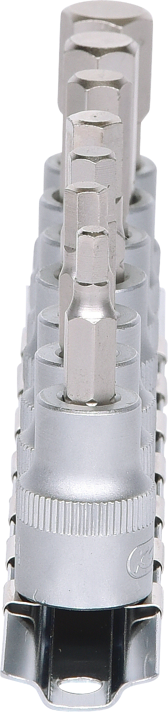 KS Tools 3/8" Bit-Stecknuss-Satz Innensechskant, 7-tlg