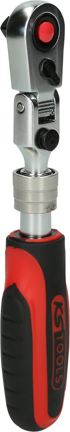 KS Tools 1/4" SlimPOWER Teleskop-Gelenk-Umschaltknarre, 72 Zahn