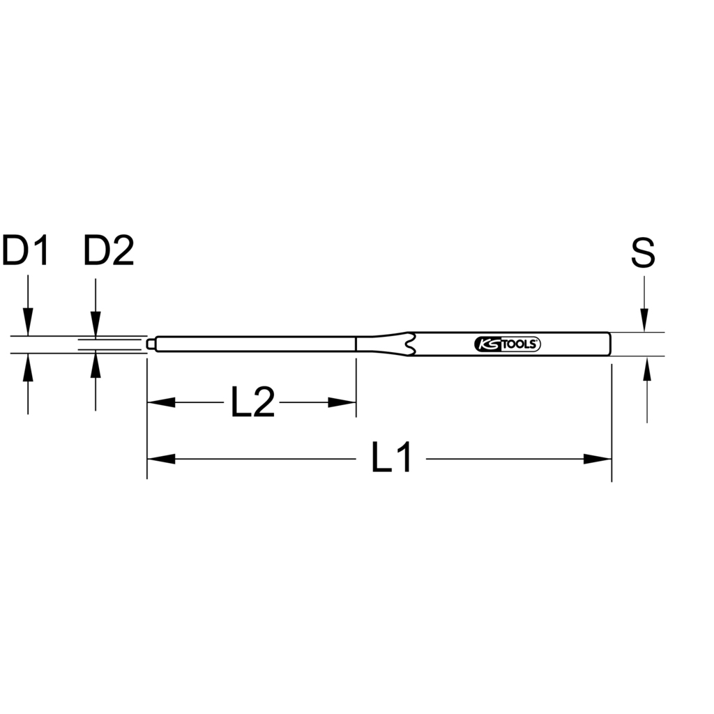 KS Tools Bremsklotz-Splinttreiber