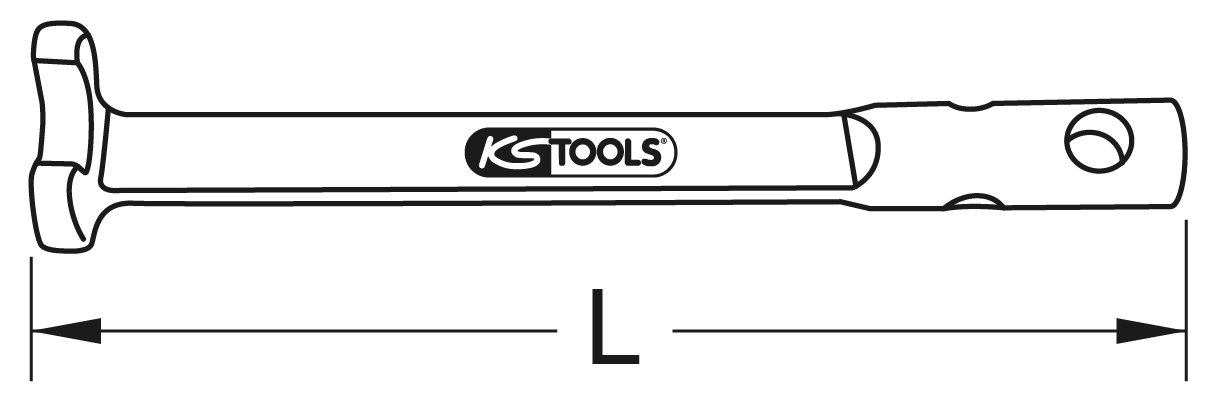 KS Tools BRONZEplus Klauenschlüssel ohne Drehstift 