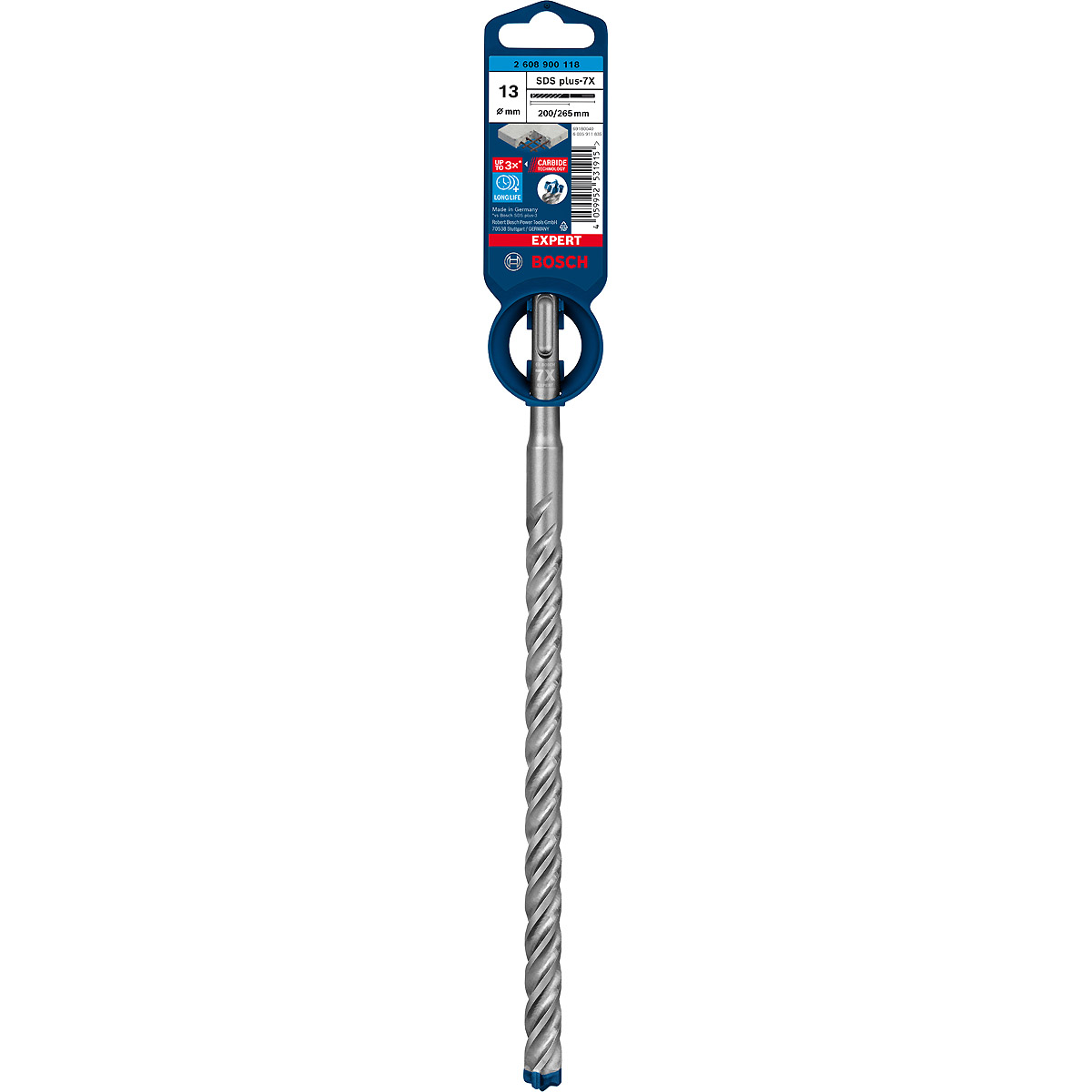 Bosch EXPERT SDS plus-7X Hammerbohrer, für Bohrhämmer ø 13 mm