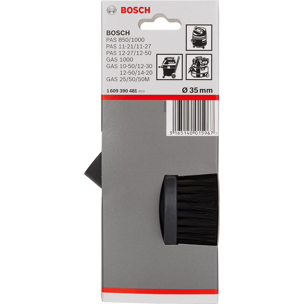 Bosch Saugbürste rund für Bosch-Sauger mit 35-mm-Rohren