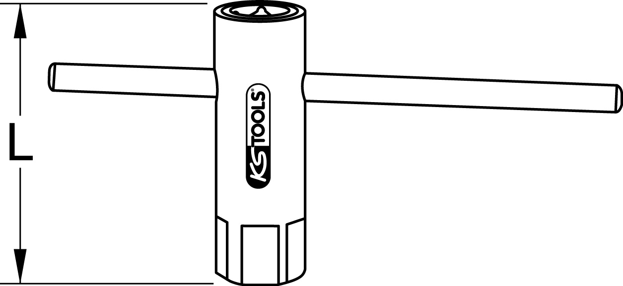 KS Tools Knebel für Verlängerung, 200mm