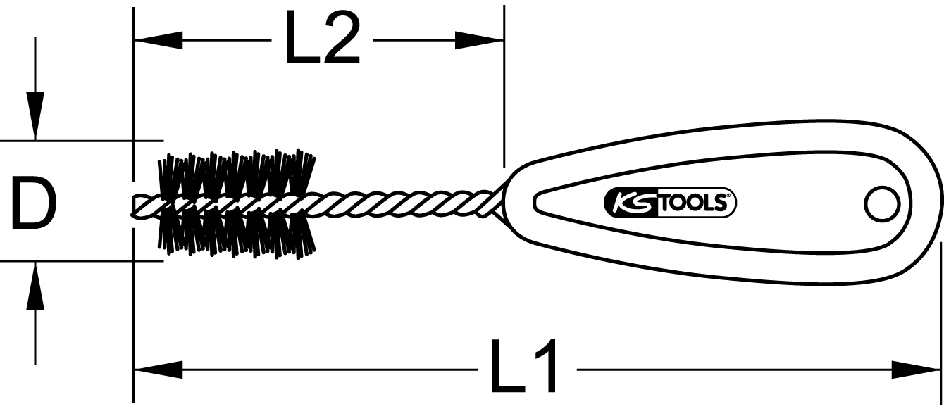 KS Tools Kupferrohr-Innenbürste