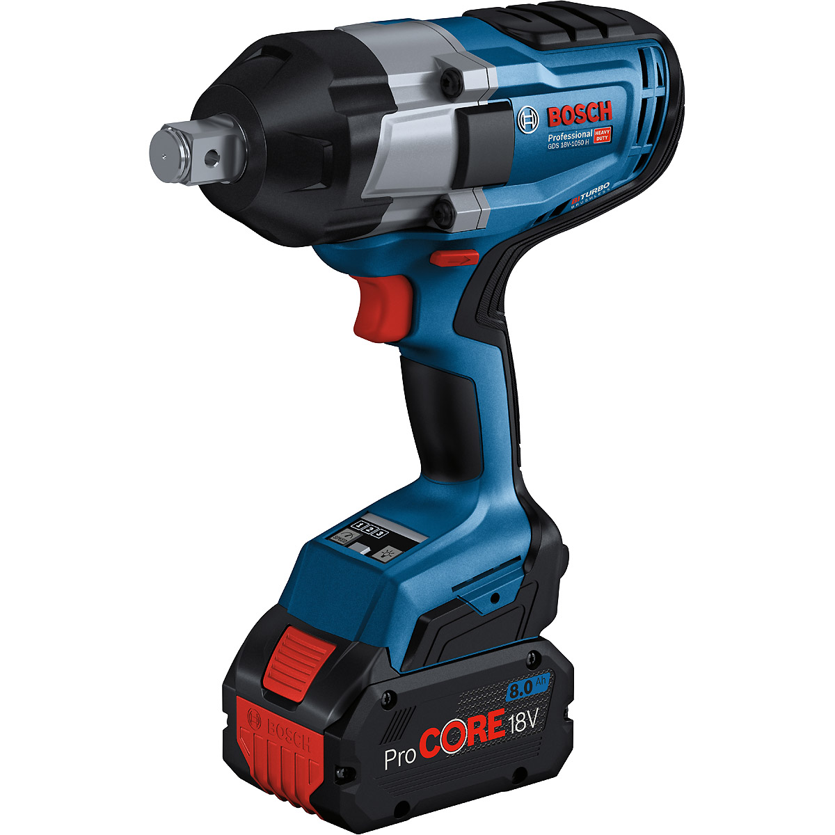 Bosch Akku-Drehschlagschrauber GDS 18V-1050 H mit 2x Akku, Schnellladegerät, L-BOXX