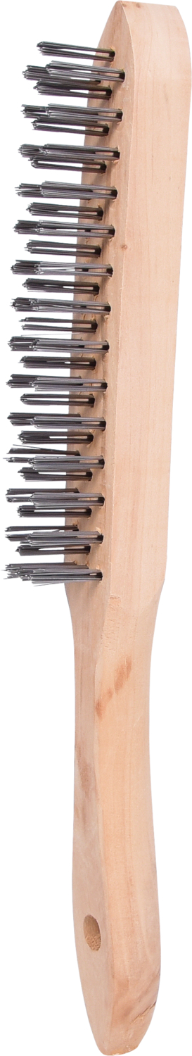 KS Tools Stahl-Handdrahtbürste 3-reihig, 290mm