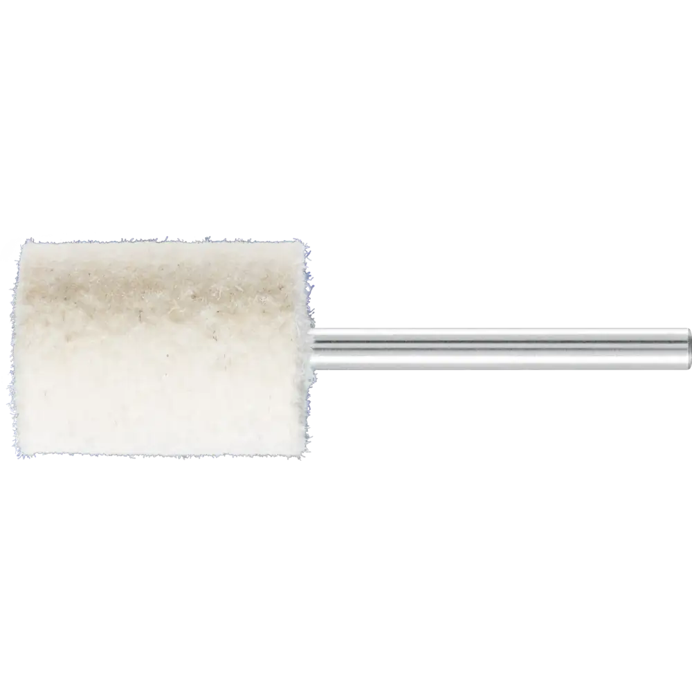 PFERD TOOLS harte Filzpolierstifte Zylinderform mit Stirnbohrung