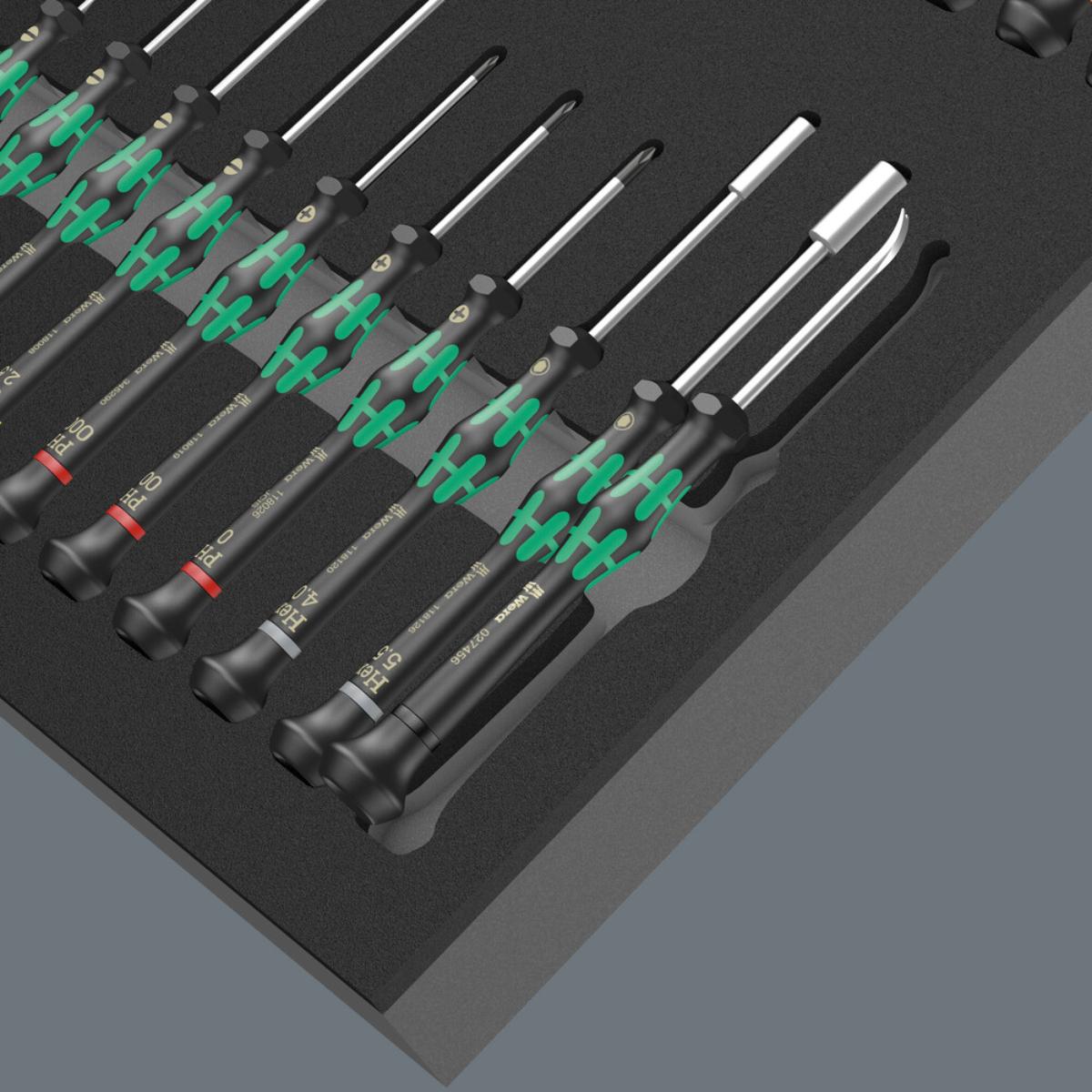 Wera 9715 Schaumstoffeinlage Schraubendreher Kraftform Micro Set 24-teilig