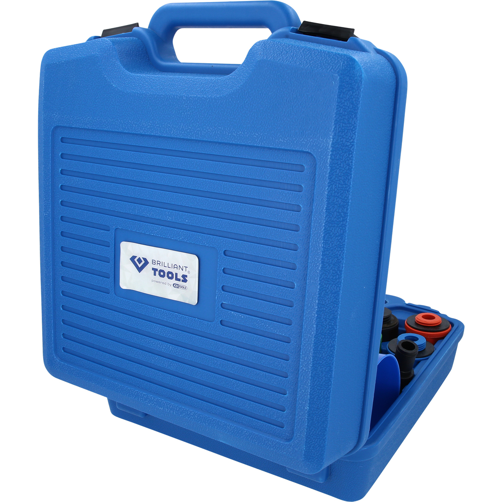Brilliant Tools MASTER Öl-Einfülltrichter-Satz mit drehbarem Winkelarm, 15-tlg - BT711110