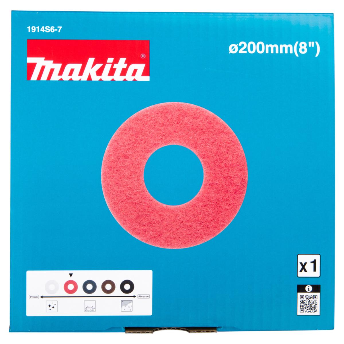 Makita Polierscheibe rot schwach/mittel, fein/mittel