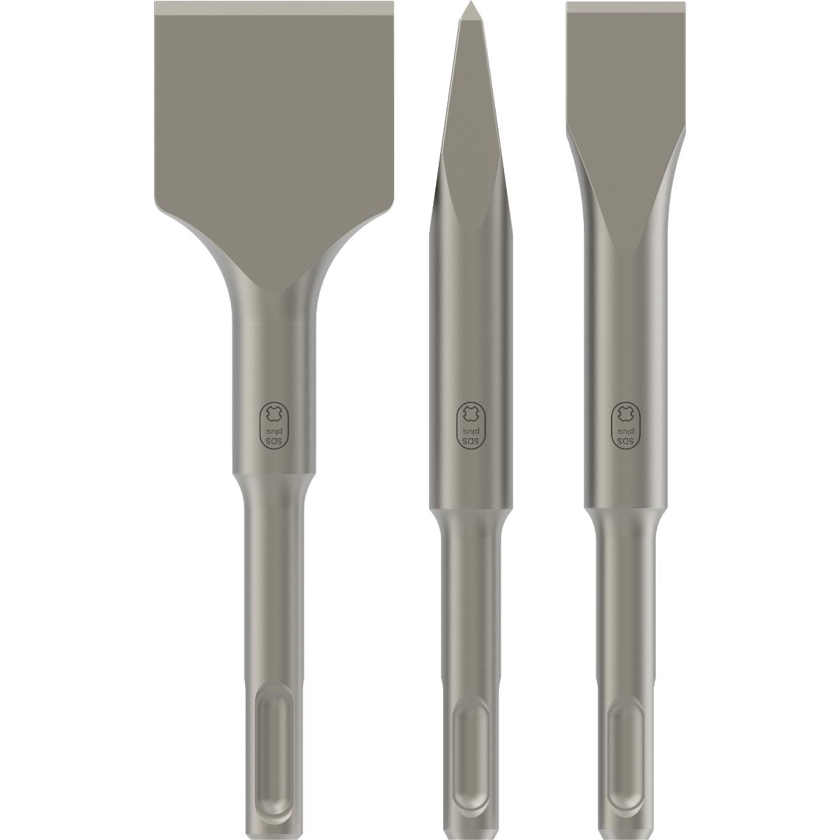 Bosch PRO Kurzmeißel-Set mit SDS plus, 3-teilig, 140, 140 x 20, 140 x 40 mm