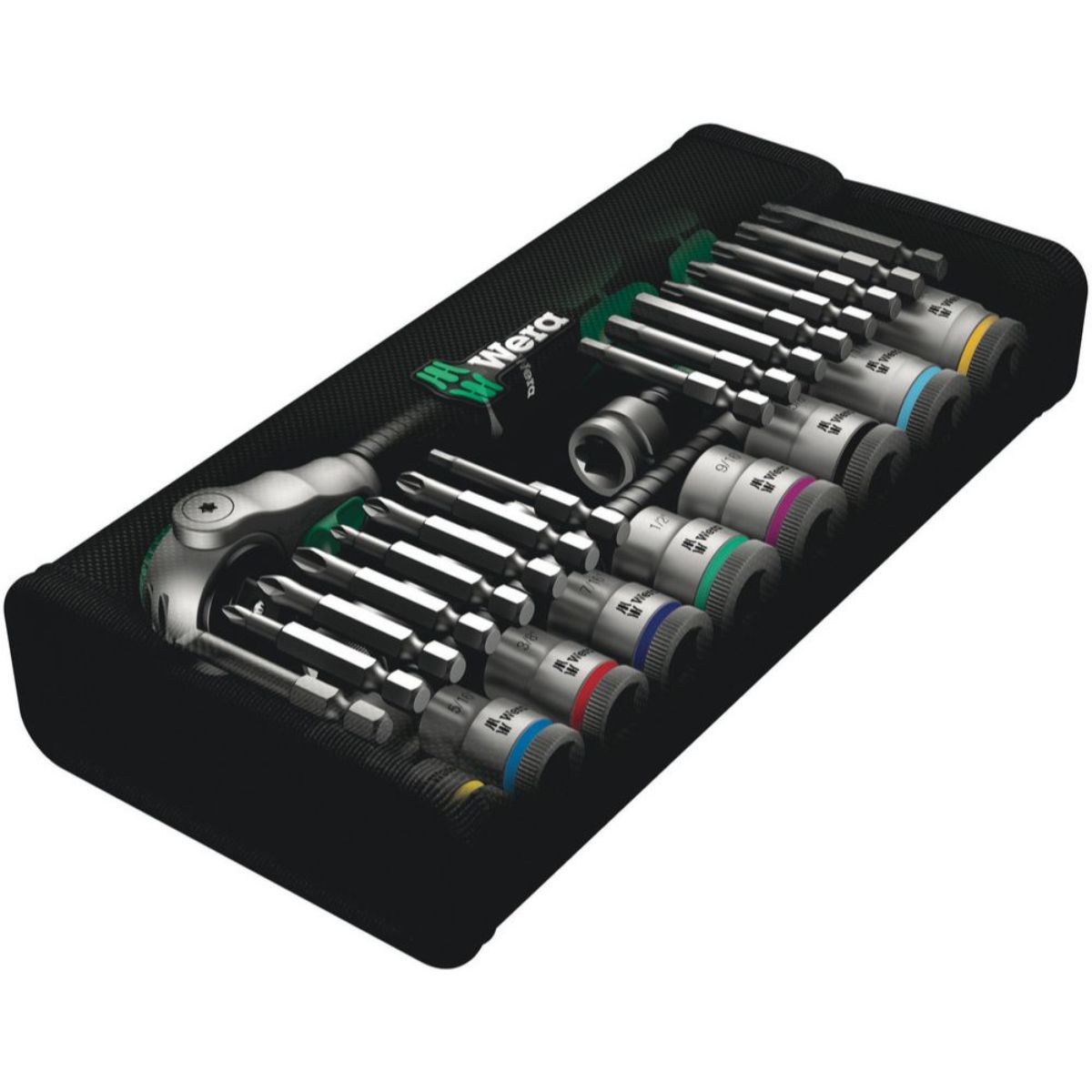 Wera 8100 SB 9 Zyklop Speed-Knarrensatz, 3/8"-Antrieb, zöllig, 29-teilig