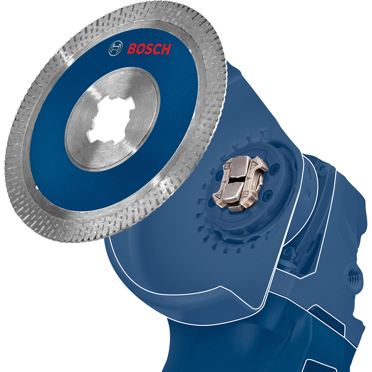 Bosch EXPERT MultiMaterial X-LOCK Diamanttrennscheiben, für kleine Winkelschleifer