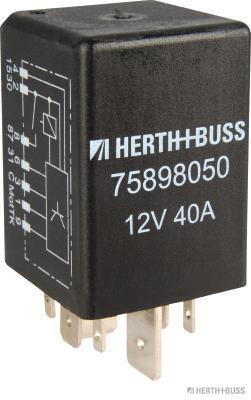 HERTH&BUSS Relais, Kraftstoffpumpe, 12 V, 40 A, 7 pins