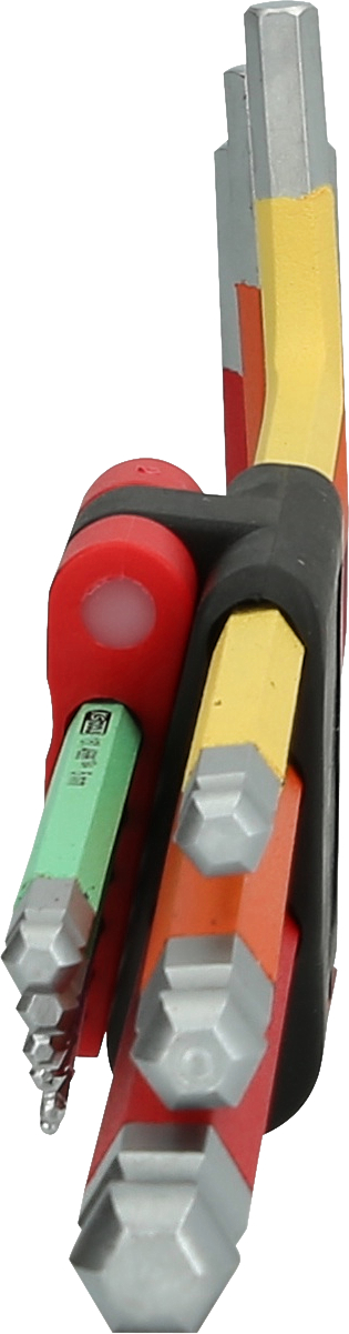 KS Tools Kugelkopf-Innensechskant-Winkelstiftschlüssel-Satz, extra lang, 9-tlg