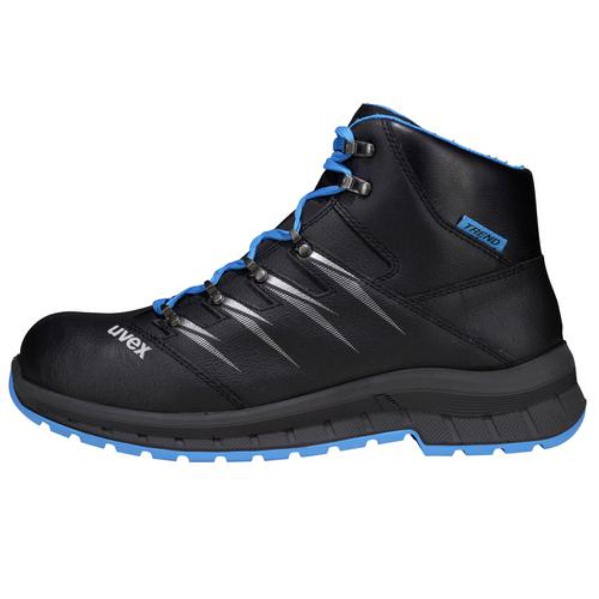 uvex 2 trend Sicherheitsschuh Stiefel S2, blau/schwarz