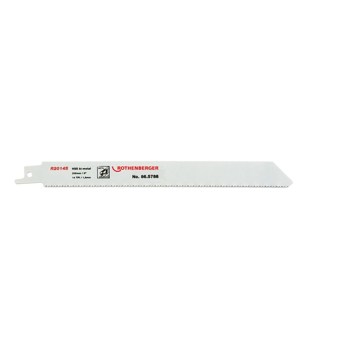 Rothenberger Universal-Sägeblatt, 200x20x0,9, ZpZ 14, HSS Bi-Metall, 5 Stück