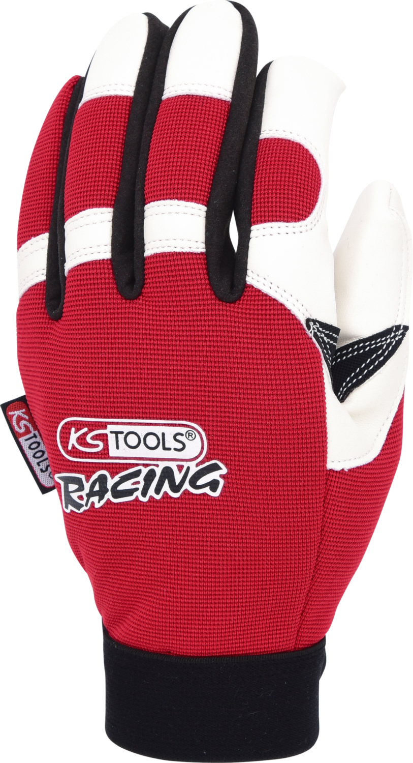 KS Tools Leder-Mechaniker-Handschuh, Vibrationsgedämmt