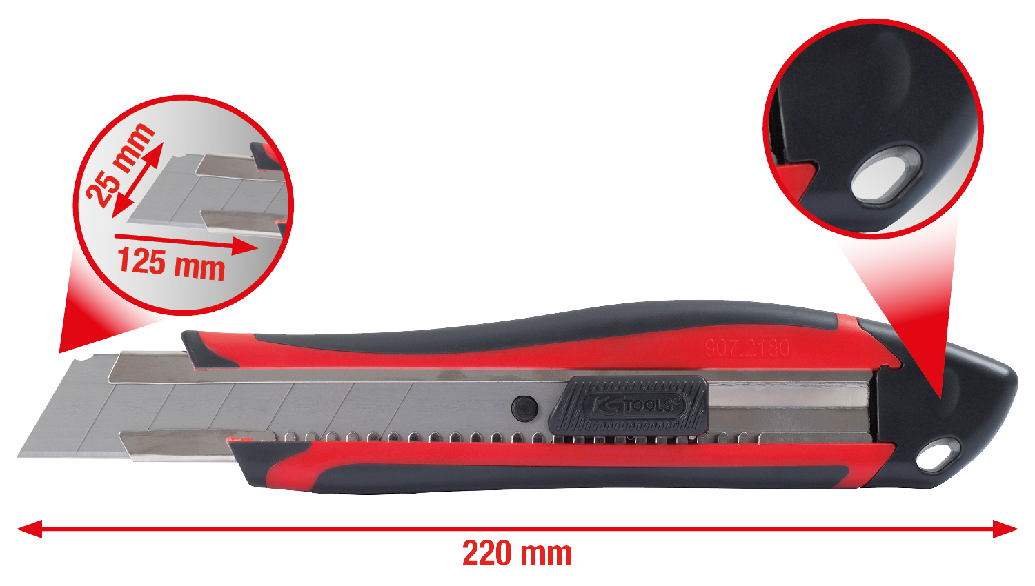 KS Tools Universal-Abbrechklingen-Messer 25 mm