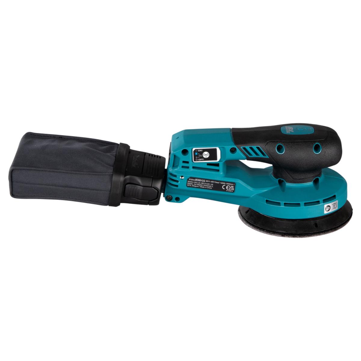 Makita Akku-Exzenterschleifer XGT - Connector - 125 mm Ø - 5,0 mm Hub - 1,6 m Kabel - BO001CGZ