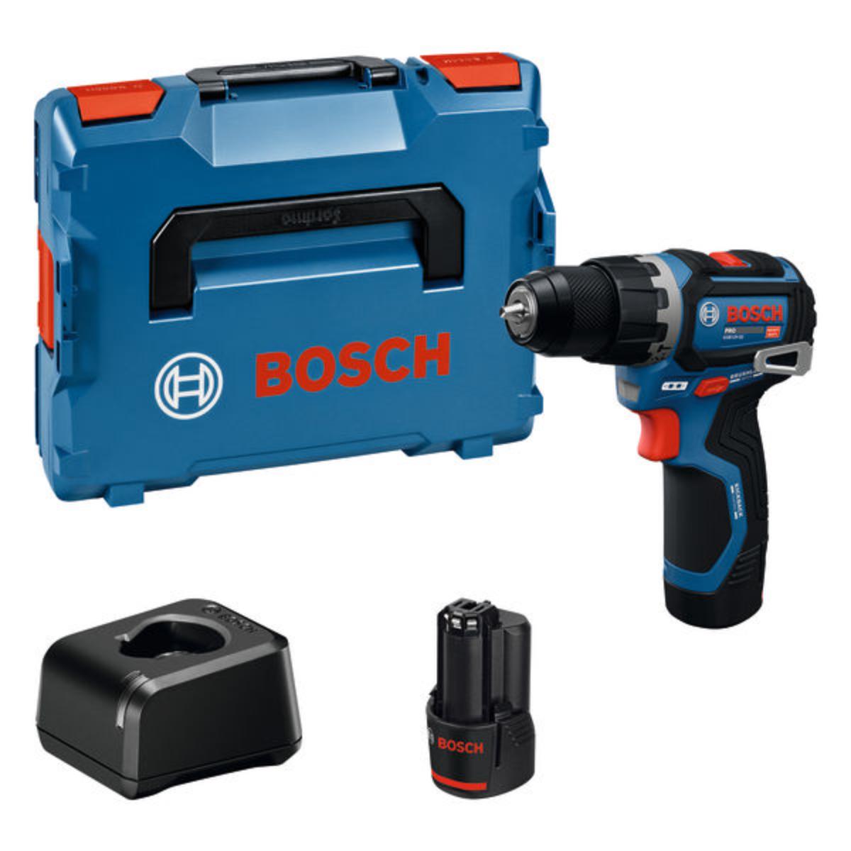 Bosch Akku-Schlagbohrschrauber GSB12V-32, 2x Akku GBA 12V 2.0Ah in L-BOXX