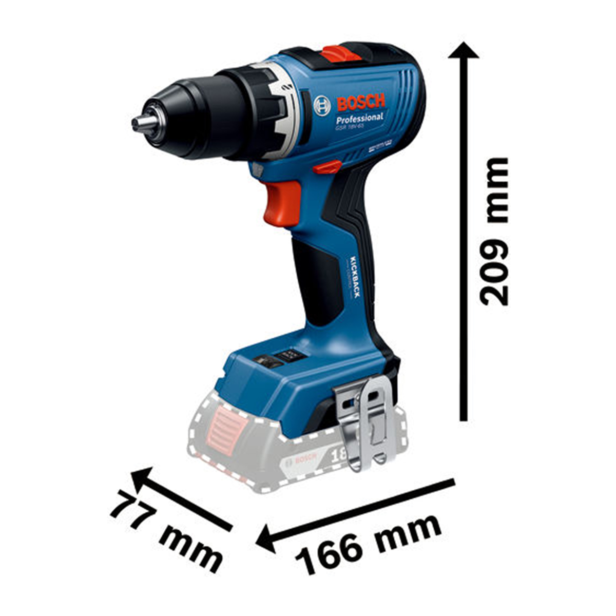 Bosch Akku-Bohrschrauber GSR 18V-65