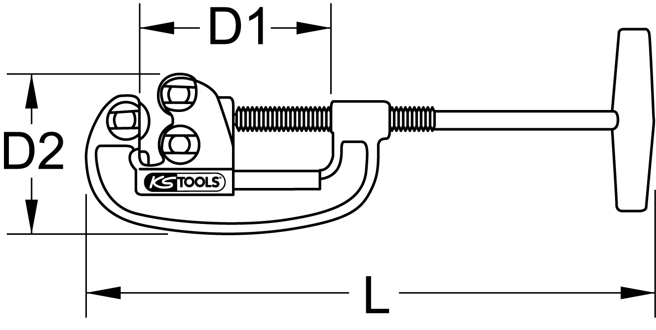 KS Tools Stahl-Rohrabschneider