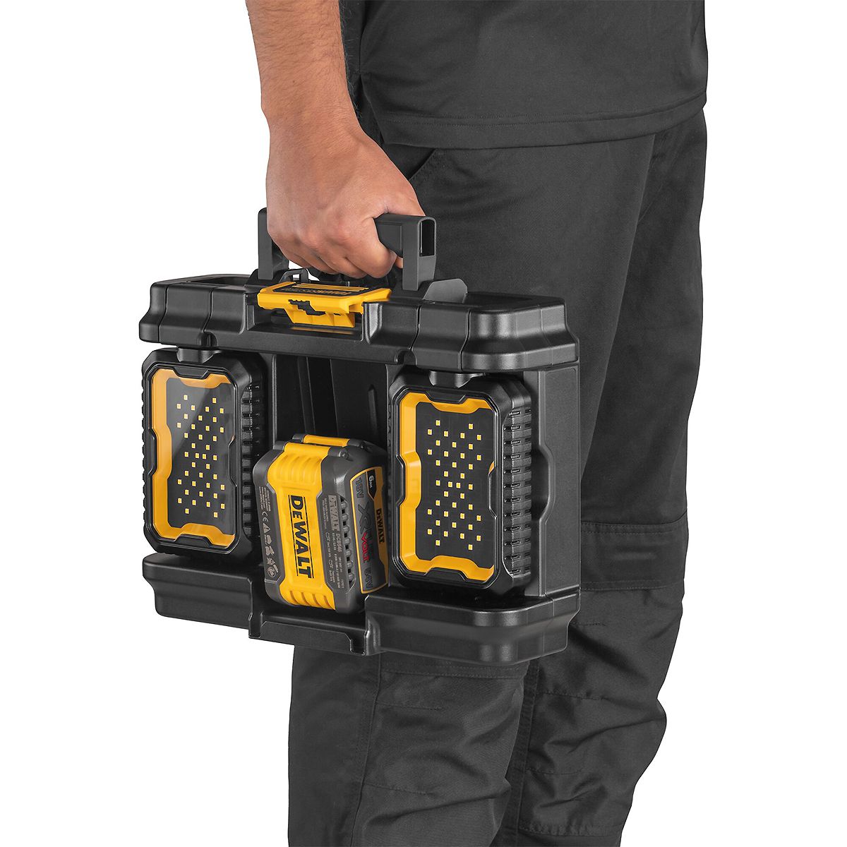 DEWALT TOUGHSYSTEM Werkzeugbox mit Leuchten