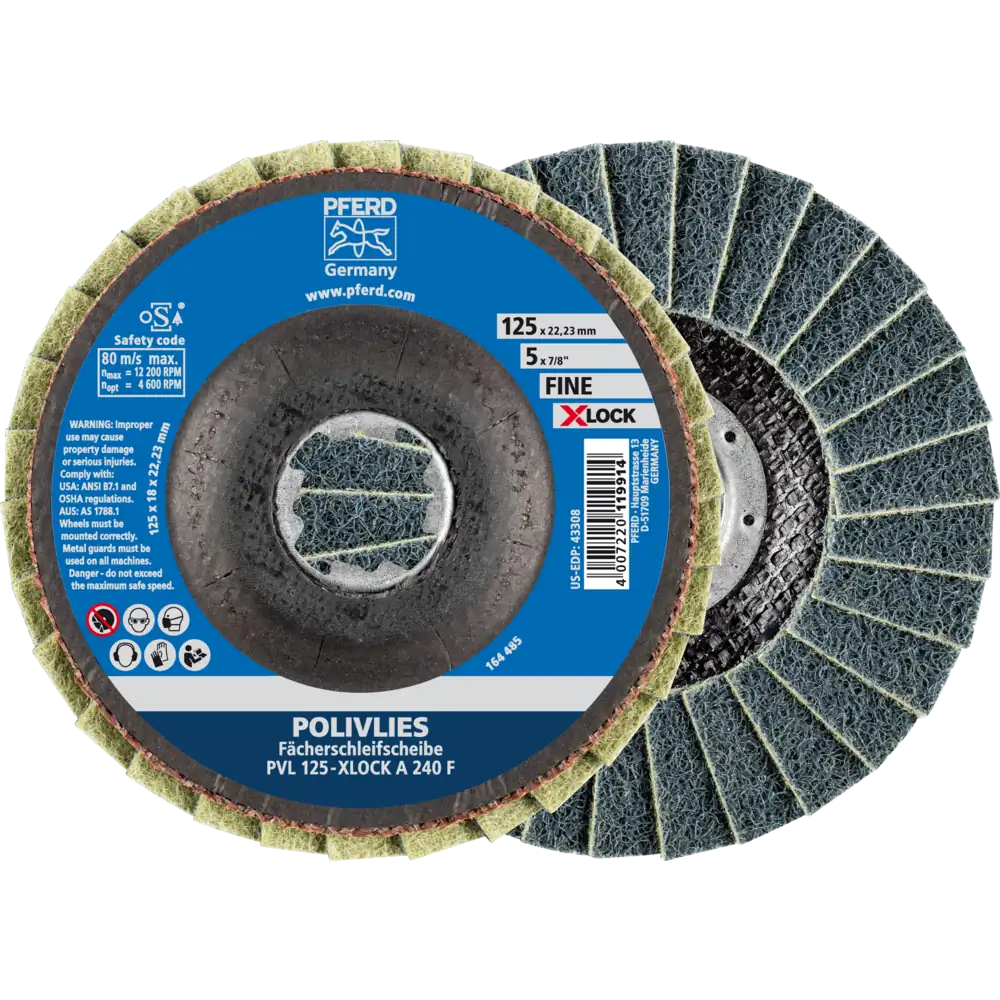 PFERD TOOLS POLIVLIES-Fächerscheibe PVL Korund X-LOCK