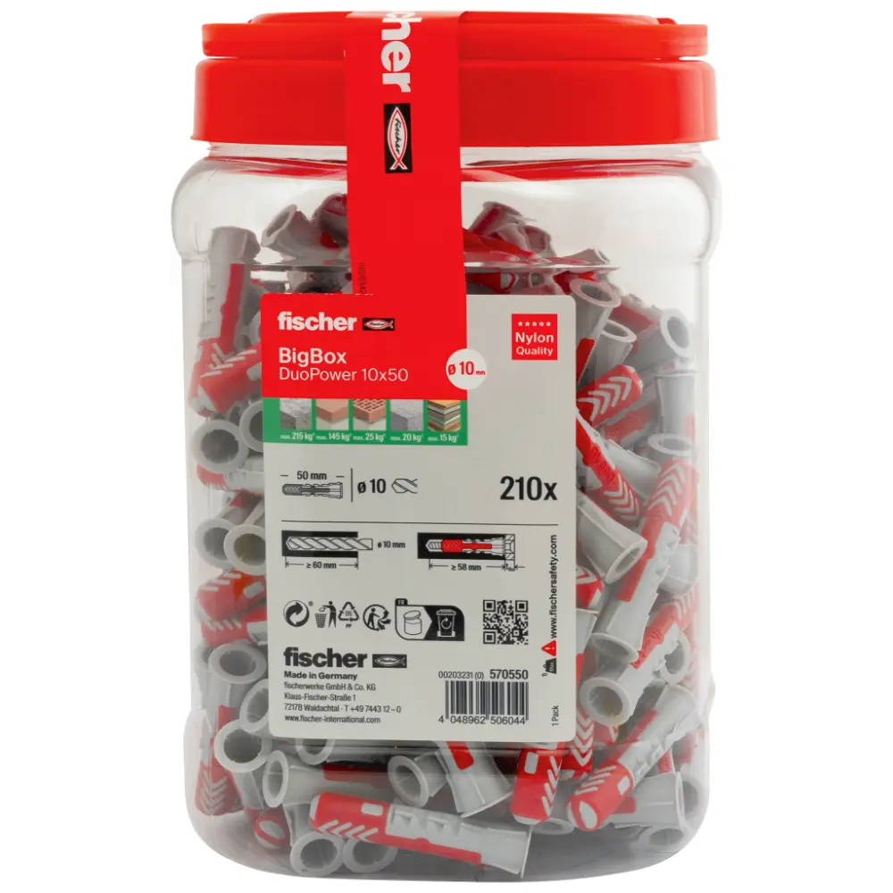 Fischer Universaldübel DuoPower 10x50 BigBox (210)