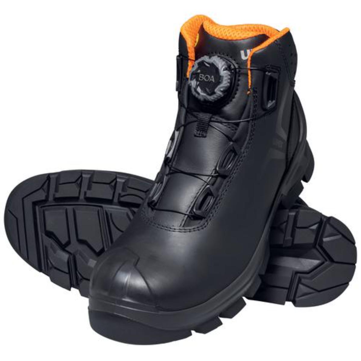 uvex 2 MACSOLE Sicherheitsschuh Stiefel S3, schwarz/orange