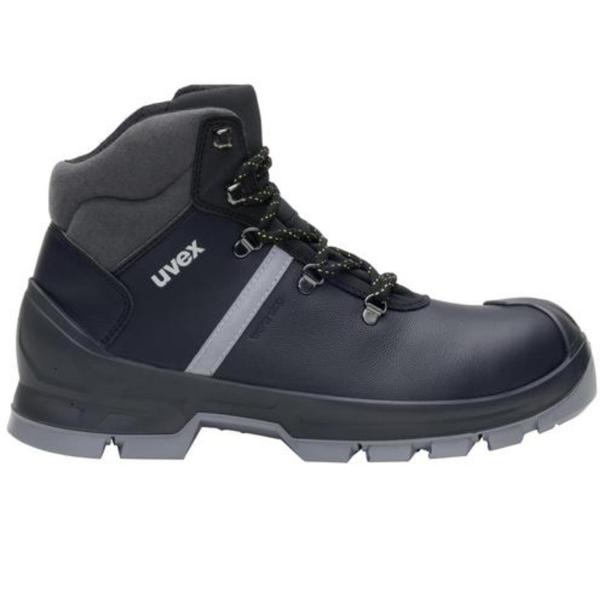 uvex 2 construction Sicherheitsschuh Stiefel S3, schwarz/grau