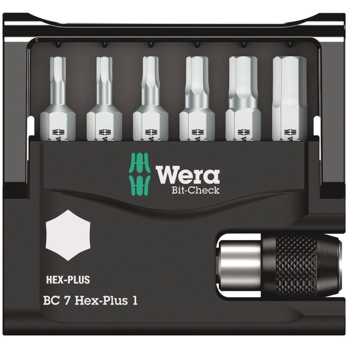 Wera Bit-Check 7 Hex-Plus 1, 7-teilig