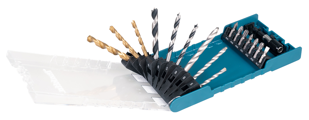 Makita Bohrer-Bit-Set 17-tlg. - Ø 5-8 mm in Box - D-74887