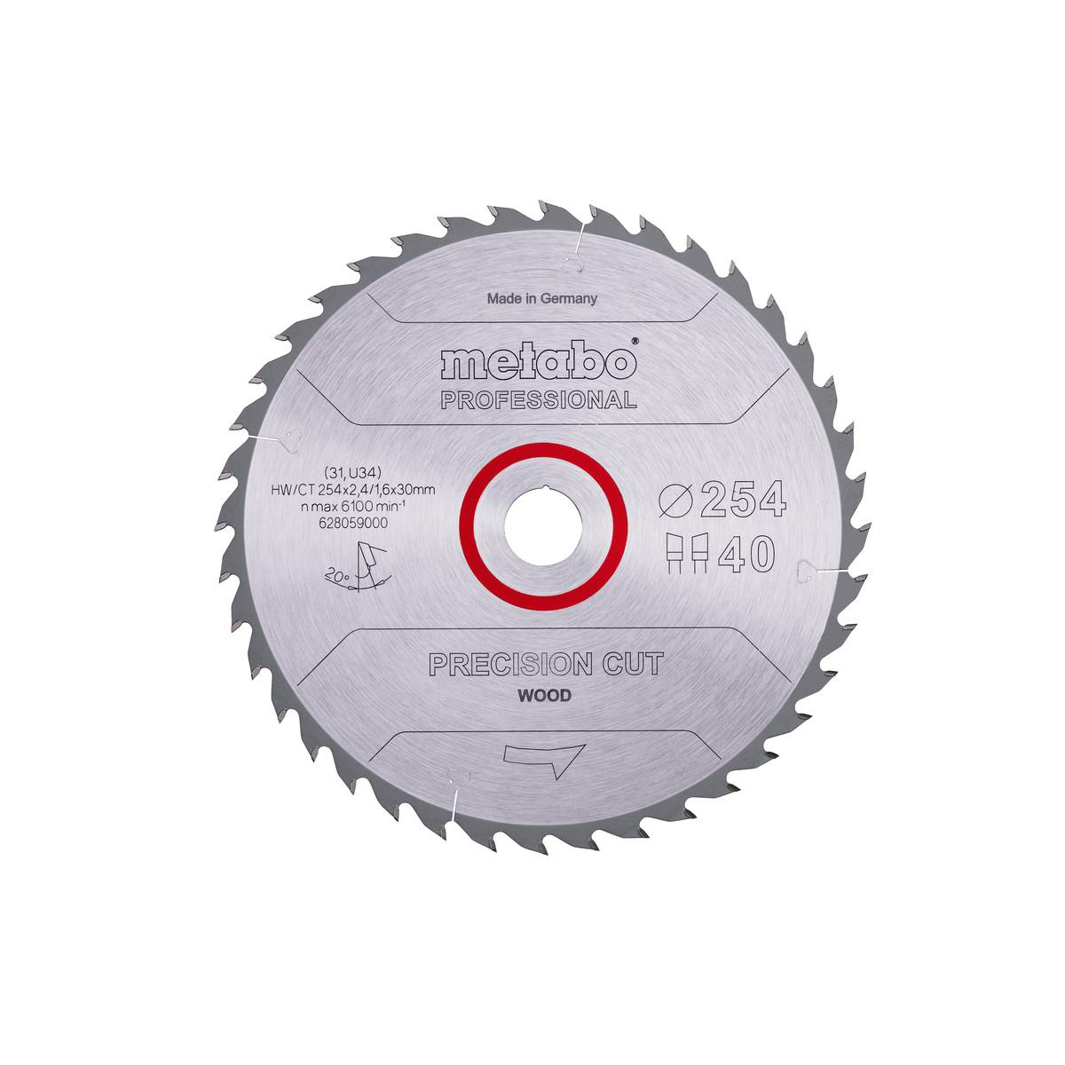 Metabo Sägeblatt precision cut wood - professional WZ 20°