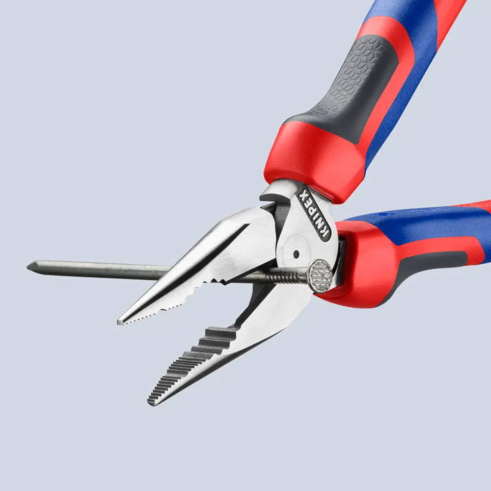 KNIPEX Spitz-Kombizange mit Comfort-Griffen schwarz atramentiert 185 mm