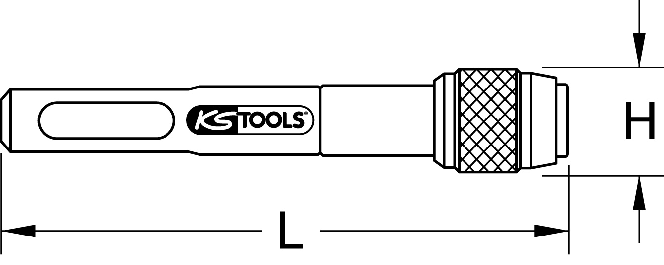 KS Tools 1/4" Magnetischer Schnellwechsel-Bithalter, 78mm
