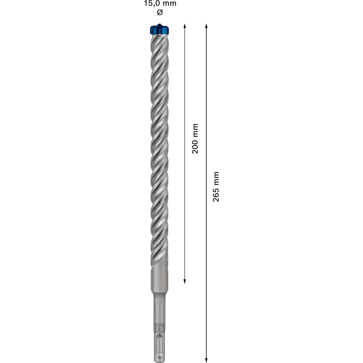 Bosch EXPERT SDS plus-7X Hammerbohrer, für Bohrhämmer ø 15 mm