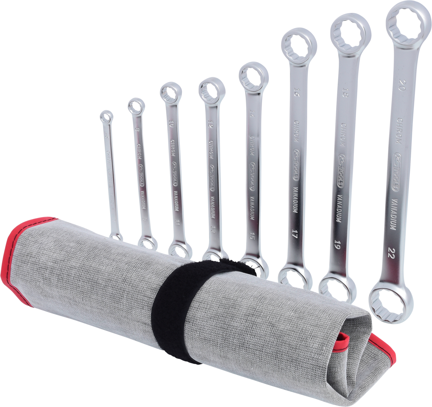 KS Tools ULTIMATEplus Doppel-Ringschlüssel-Satz, gerade, 8-tlg