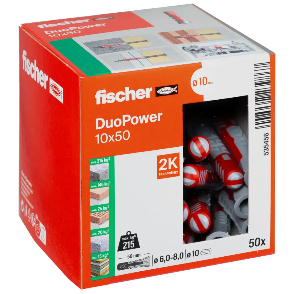 Fischer Universaldübel DuoPower 10x50