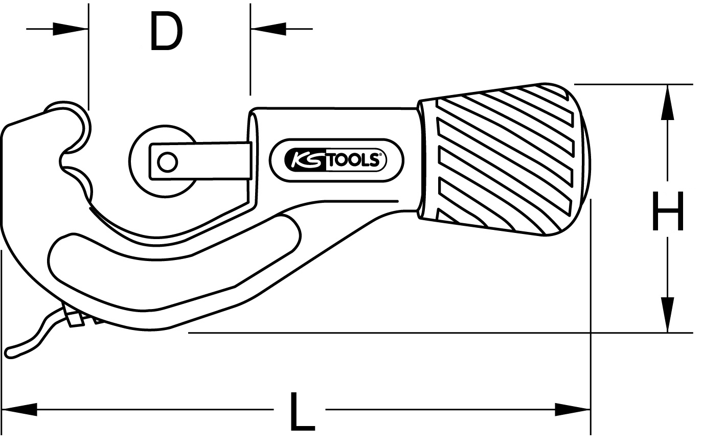 KS Tools Teleskop-Rohrabschneider