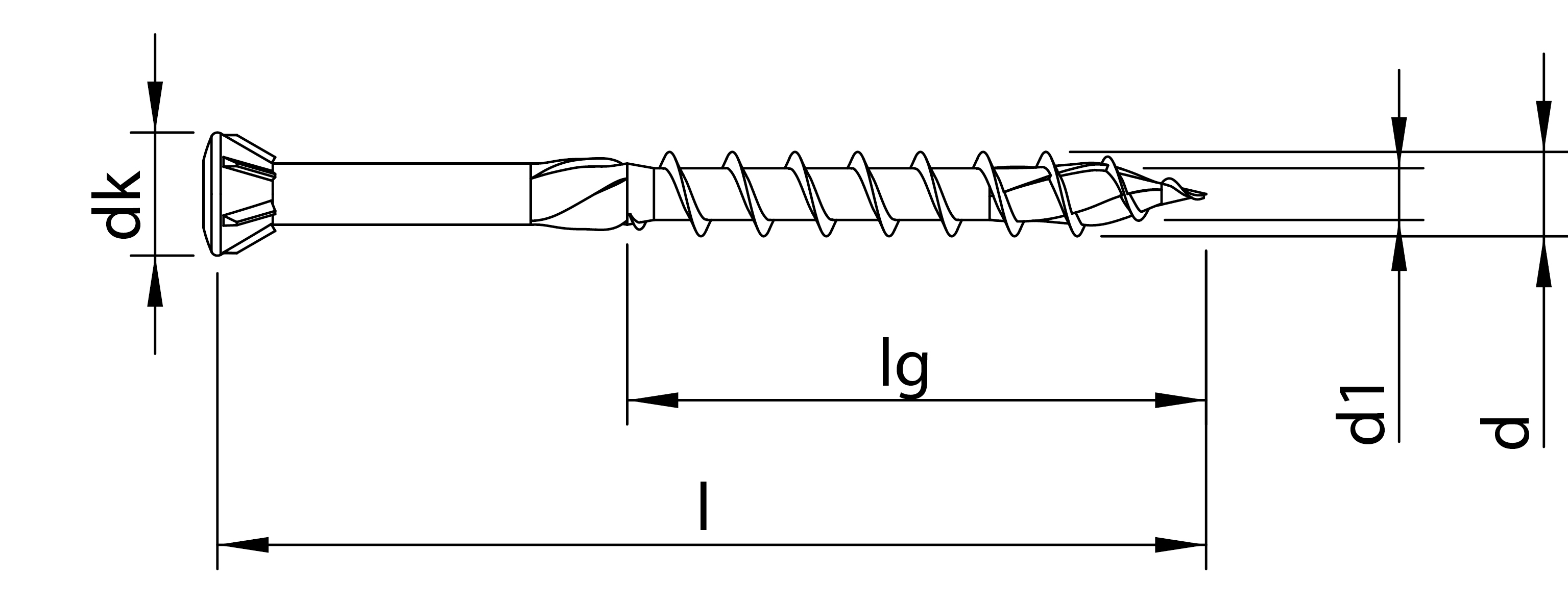 HECO TOPIX-plus, Glasleistenschraube, 3,5mm T-Drive, TG, A3K