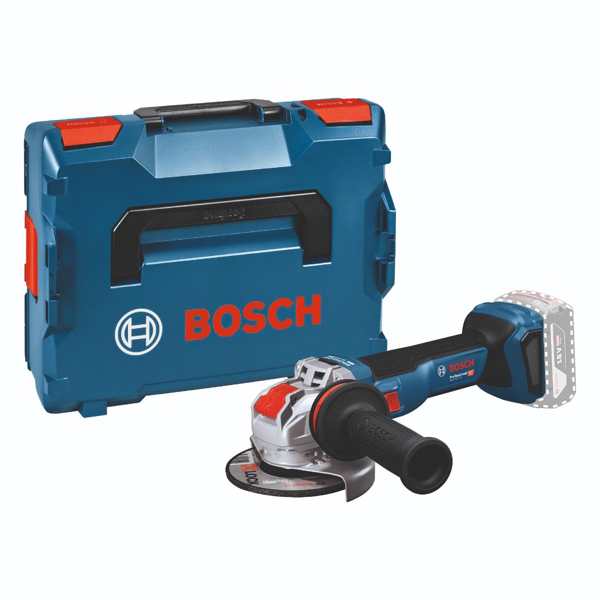 Bosch Akku Winkelschleifer mit X-LOCK GWX 18V-11 S in L-BOXX