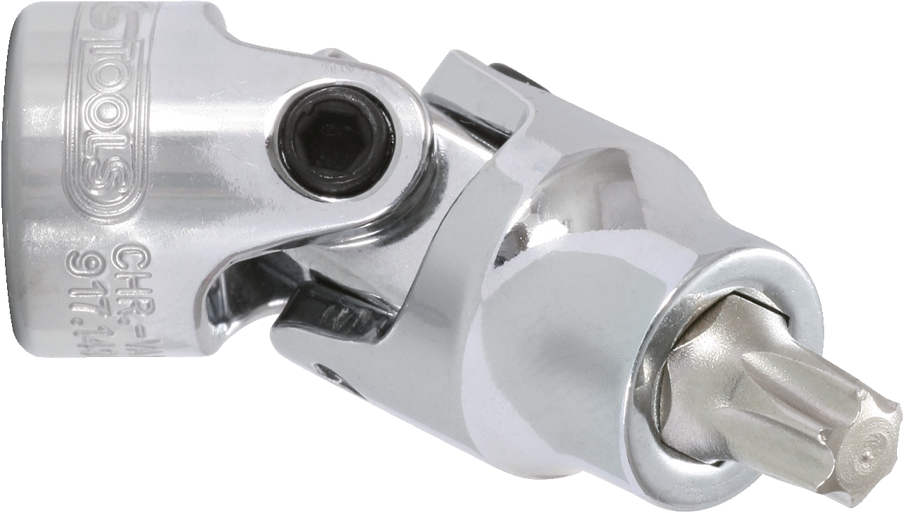 KS Tools 1/4" CHROMEplus Gelenk-Bit-Stecknuss 