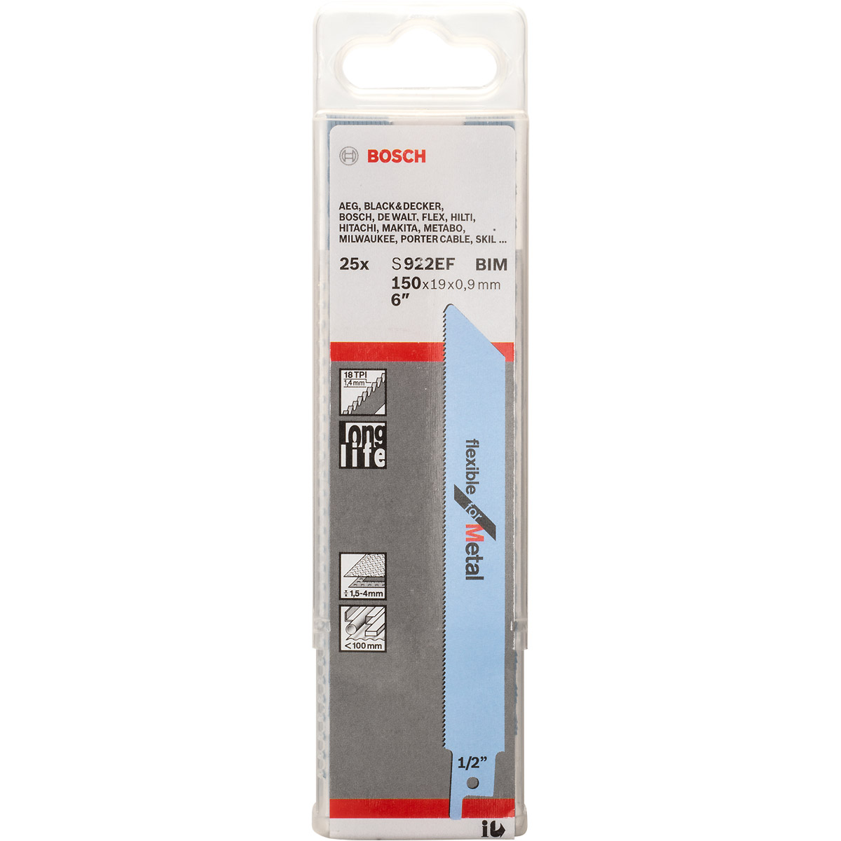 Bosch Säbelsägeblatt S 922 EF, Flexible for Metal
