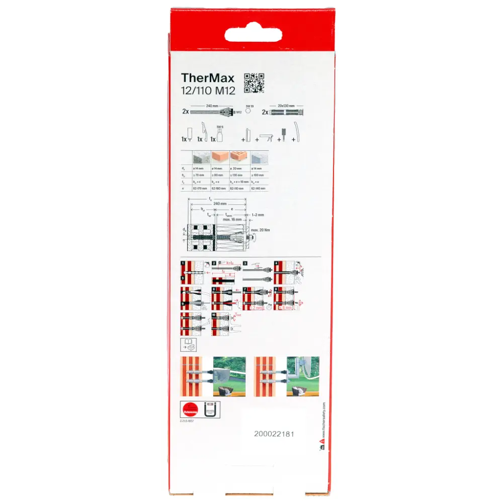 Fischer Abstandsmontagesystem TherMax 12/110 M12 (2)