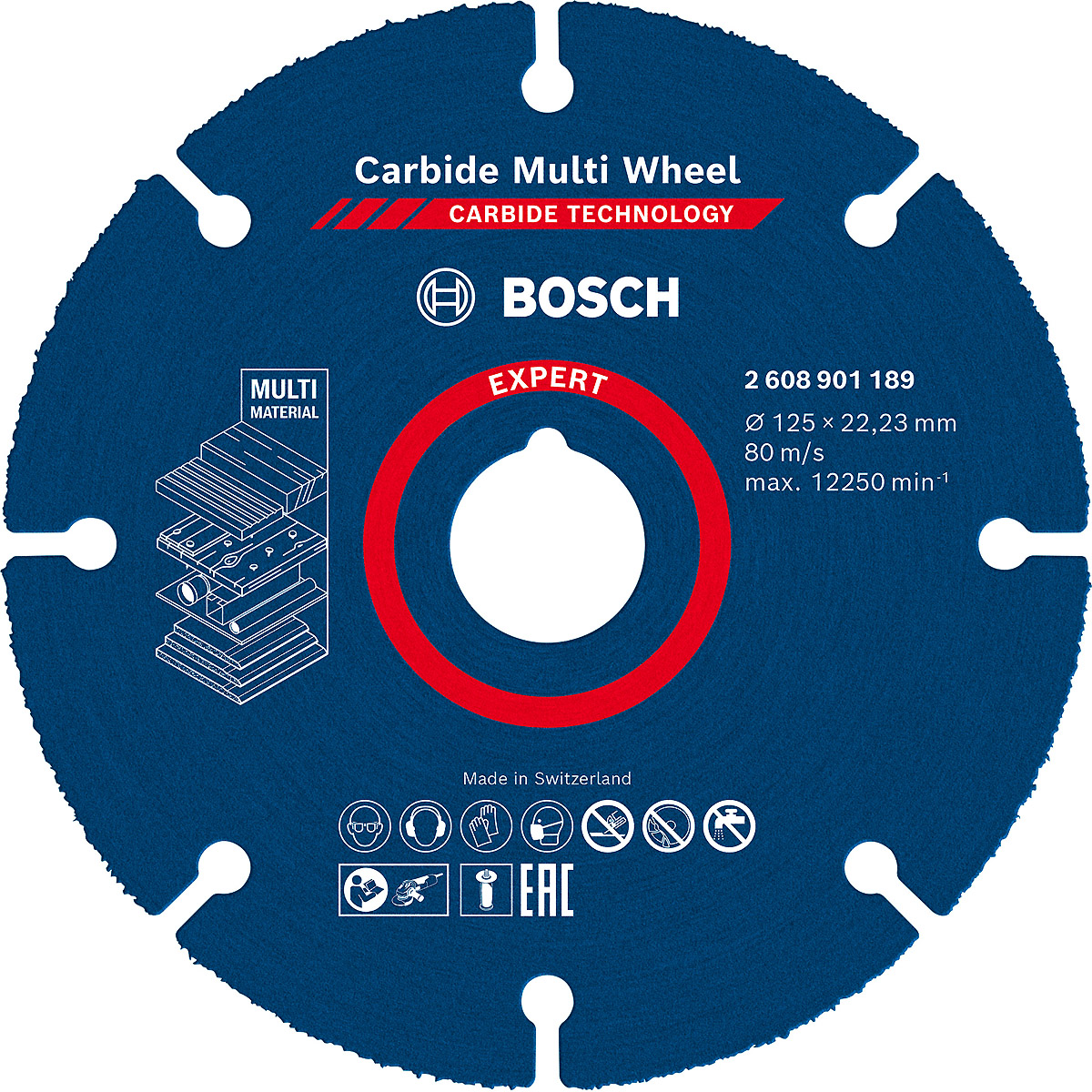 Bosch EXPERT Carbide Multi Wheel Trennscheibe, für kleine Winkelschleifer