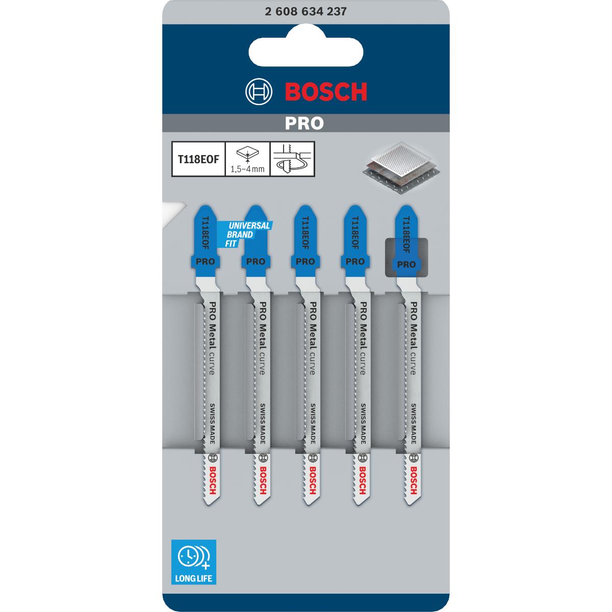 Bosch PRO Stichsägeblatt T 118 EOF Flexible for Metal