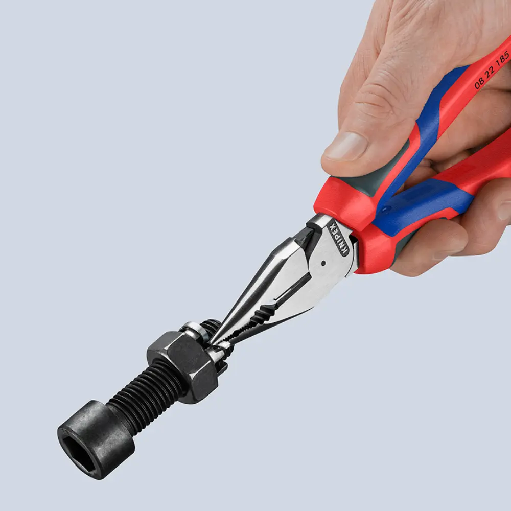 KNIPEX Spitz-Kombizange mit Comfort-Griffen schwarz atramentiert 185 mm